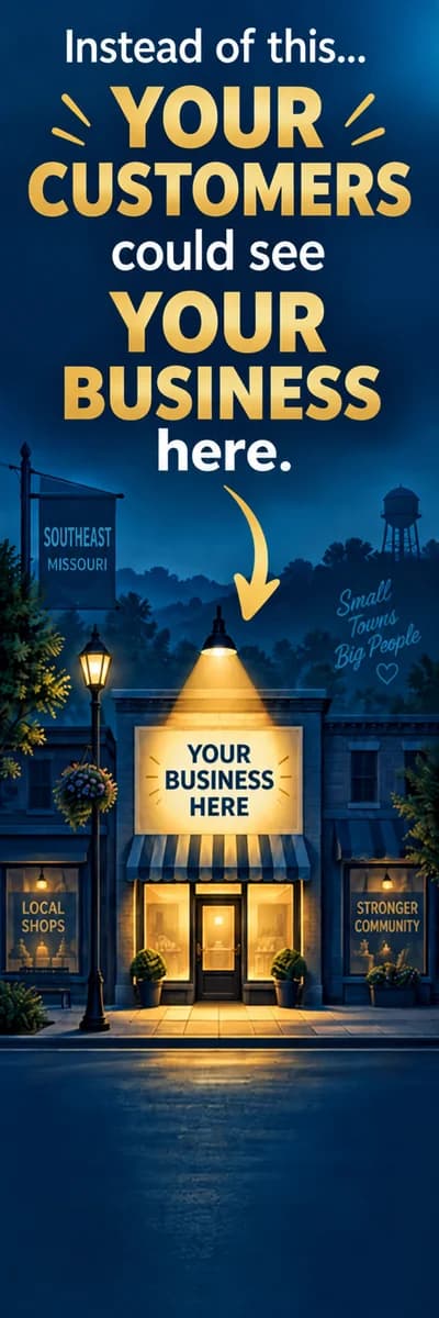 Advertise here — contact us to put your business in front of Pemiscot County customers.